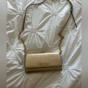Michael Kors Gold clutch